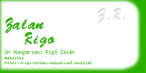 zalan rigo business card